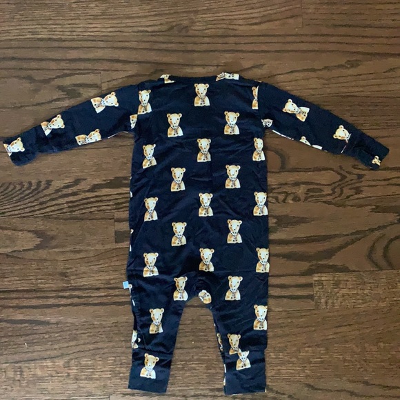 Posh Peanut 🧸 FRED Long Sleeve Henley Romper - Picture 2 of 6